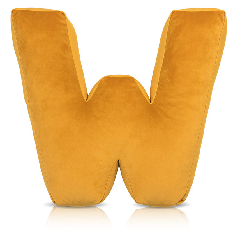 Buchstabenkissen Velours