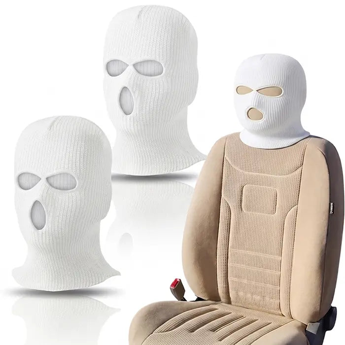 2er SET - Lustige Gangster Maske Kopfstützenüberzug
