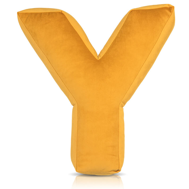 Buchstabenkissen Velours