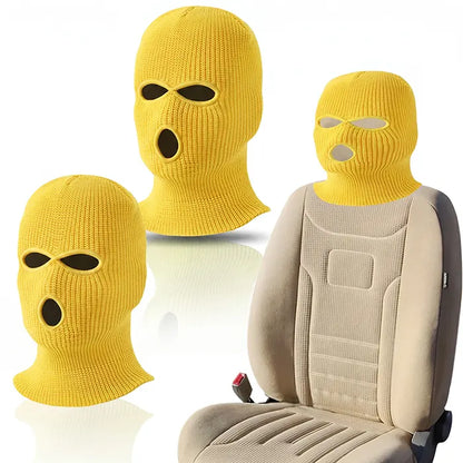 2er SET - Lustige Gangster Maske Kopfstützenüberzug