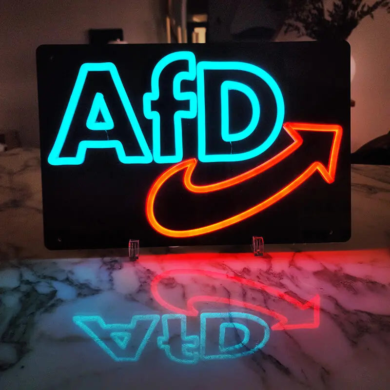 "AfD" LED-Neonschild 40x28cm (USB)