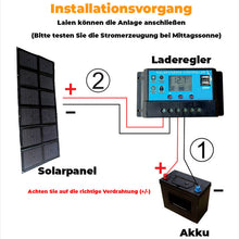 Laden Sie das Bild in den Galerie-Viewer, FALTBARES OUTDOOR-SOLARPANEL ⚡️150W
