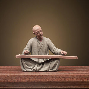 Mönch Klangmeditation ( Figur aus Keramik Handgemacht)