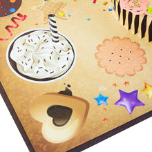 Laden Sie das Bild in den Galerie-Viewer, 3D Happy Birthday - XL 17x17cm Popup Card mit Sprachaufnahme

