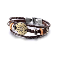 Laden Sie das Bild in den Galerie-Viewer, STERNZEICHEN Lederarmbänder Unisex
