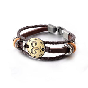 STERNZEICHEN Lederarmbänder Unisex