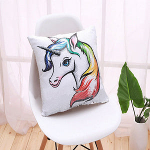 Unicorn® dekorative Design Kissen Paillettenbezüge 40 cm x 40 cm