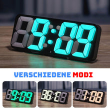 Laden Sie das Bild in den Galerie-Viewer, LED 3D Uhr mit 24/12 Stundenanzeige und Fernbedienung
