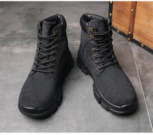 Klassische Frauen Leder-Winterboots