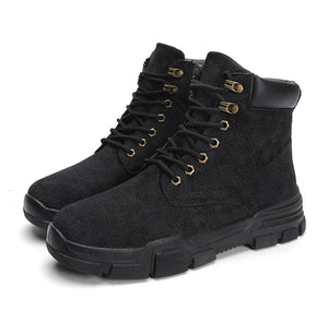 Klassische Frauen Leder-Winterboots