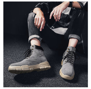 Klassische Frauen Leder-Winterboots