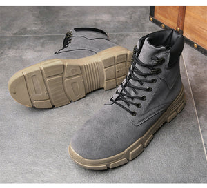 Klassische Frauen Leder-Winterboots
