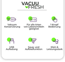 Laden Sie das Bild in den Galerie-Viewer, 2 in 1 - VACUUFRESH VAKUUMIERER [NEW 2022]
