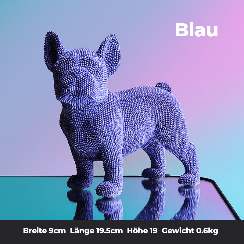 Dekorative Französische Bulldogge Figuren