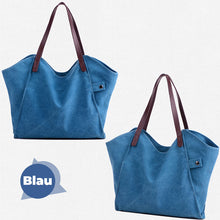 Laden Sie das Bild in den Galerie-Viewer, Shopping Tasche aus natürlichem Baumwollstoff (Canvas)
