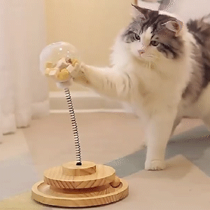 SNAKY- interaktives Katzenspielzeug aus natürlichem Bambusholz