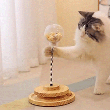 Laden Sie das Bild in den Galerie-Viewer, SNAKY- interaktives Katzenspielzeug aus natürlichem Bambusholz
