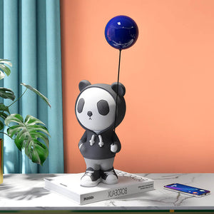 XXL Panda mit Luftballon - Luxus Wohndekoration
