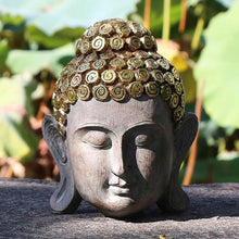 Laden Sie das Bild in den Galerie-Viewer, Tathagata Buddha-Kopf aus Kunstharz
