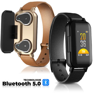 SONAR EAR fitness tracker with integrated Bluetooth headphones