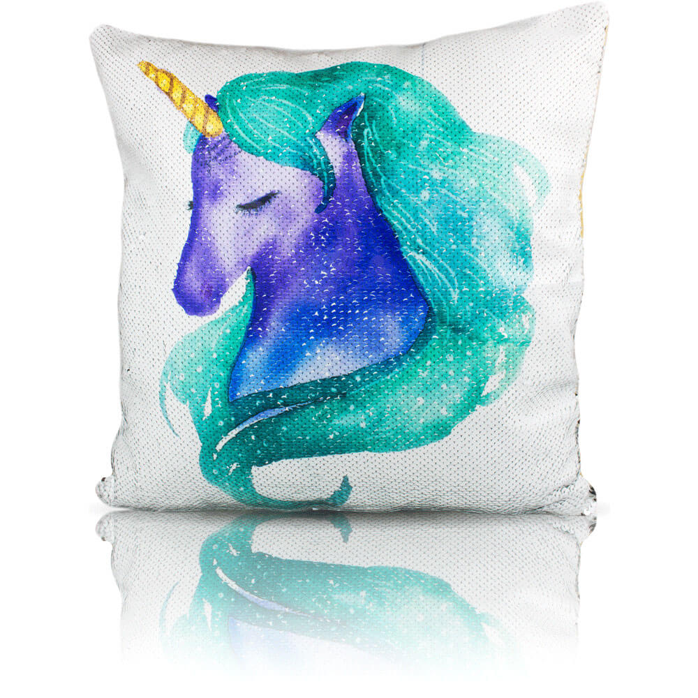 Unicorn® decorative design pillow sequin covers 40 cm x 40 cm