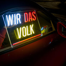 Laden Sie das Bild in den Galerie-Viewer, WIR DAS VOLK • FAUST • WIDERSTAND - USB LED Schilder
