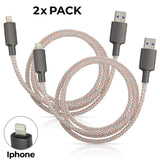 2 x iPhone fast charging cable