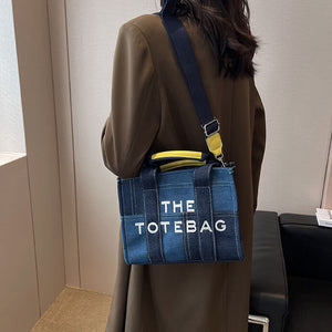 "THE TOTE BAG" Schultertasche im Jeans-Stil für Frauen in Klein & Groß