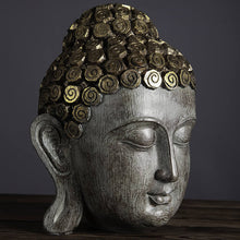 Laden Sie das Bild in den Galerie-Viewer, Tathagata Buddha-Kopf aus Kunstharz
