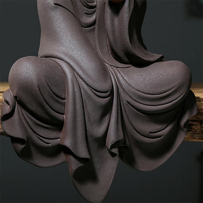 Premium Handarbeit - "Lao Tzu" Statue aus Keramik in hochwertiger Sicherheitsbox