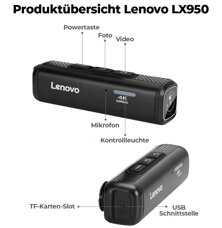 4K Kopfkamera LENOVO LX950 (128GB)