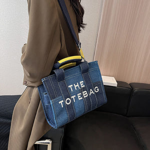 "THE TOTE BAG" Schultertasche im Jeans-Stil für Frauen in Klein & Groß