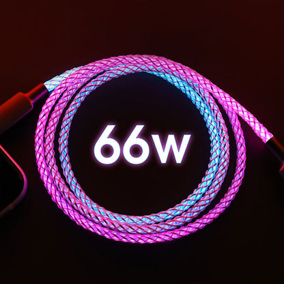*NEU* RGB LIGHT UP - Schnelladekabel (1 Meter) - für iPhone & Android (Type-C)