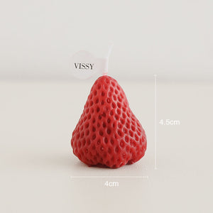 🍓 VISSY Duftkerzen "frische Erdbeeren"- BIG PACK 16/24 Stück aus Soja Wachs