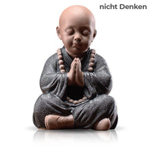 Laden Sie das Bild in den Galerie-Viewer, Die &quot;Vier Grundlagen der Meditation&quot; - Mönchsfiguren aus Tonerde

