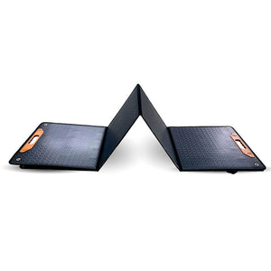 SUNPRO 300Watt 12V Monokristalline Outdoor-Solarpanel - Integrierte Anschlüsse, Faltbar, mit Tragegriffen und Standfüßen