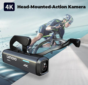 4K Kopfkamera LENOVO LX950 mit 110° Weitwinkelobjektiv & 128GB Micro SD Speicherkarte