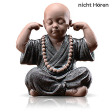 Laden Sie das Bild in den Galerie-Viewer, Die &quot;Vier Grundlagen der Meditation&quot; - Mönchsfiguren aus Tonerde
