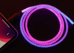 [NEU] RGB LIGHT UP - Schnelladekabel (1 Meter) - für iPhone & Android (Type-C)