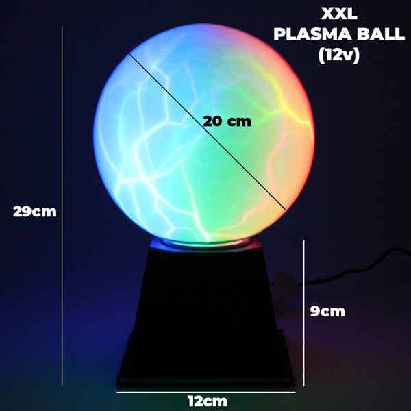 Plasma Kugel Lampe Mit Touch-Funktion – 7 Farben, Dimmbar, USB-Betrieb, Deko Für Wohnzimmer, Büro Oder