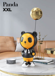 XXL Panda mit Luftballon - Luxus Wohndekoration