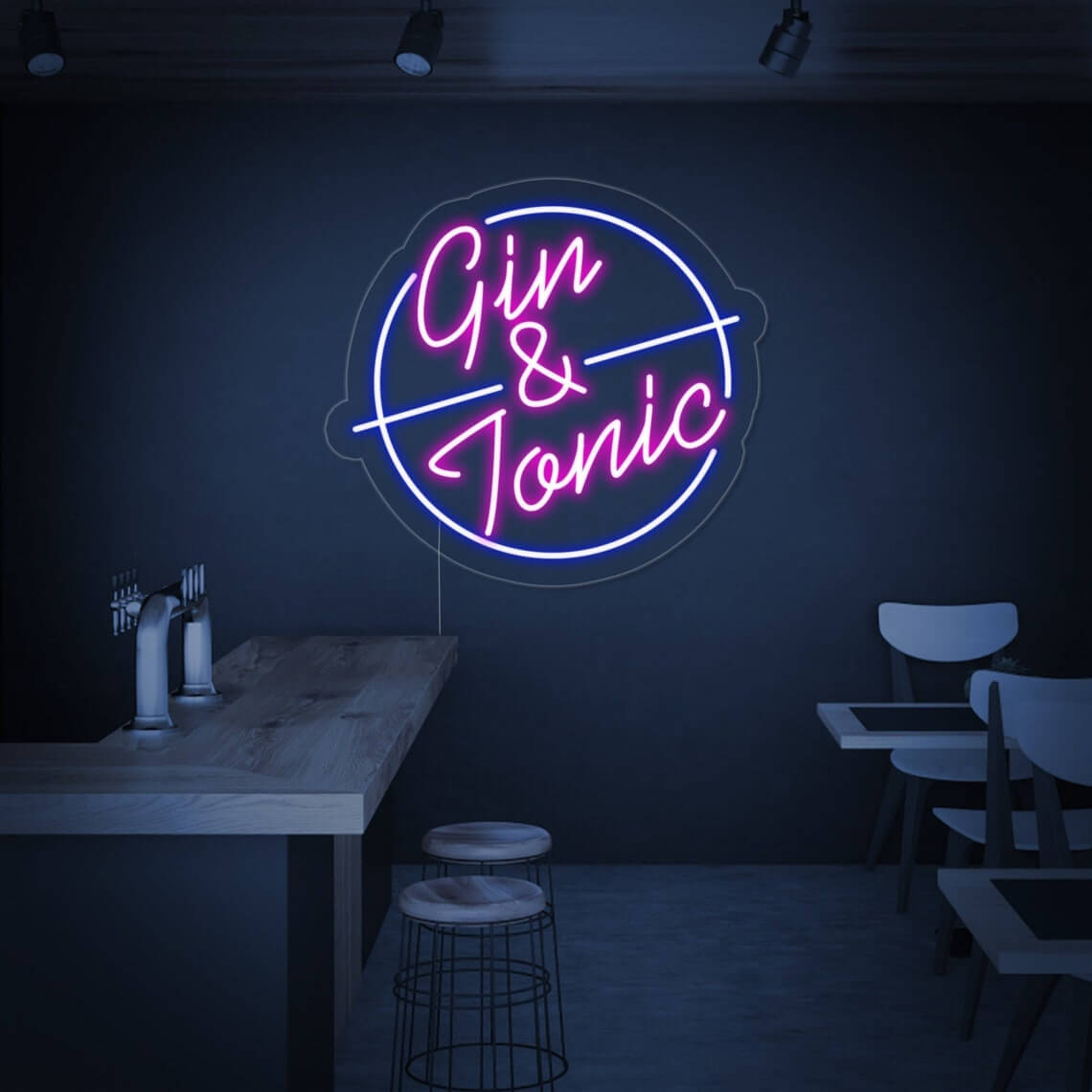 "GIN & TONIC" LED Neon Schild (50x45cm)