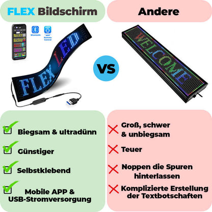 Flexibler USB LED-Bildschirm FLEX in 3 Größen