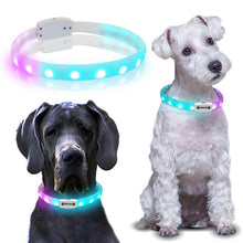 Laden Sie das Bild in den Galerie-Viewer, LED-Leuchthalsband für Hunde, Extra hell, Multicolor Licht, Aufladbar
