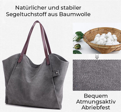 Shopping Tasche aus natürlichem Baumwollstoff (Canvas)